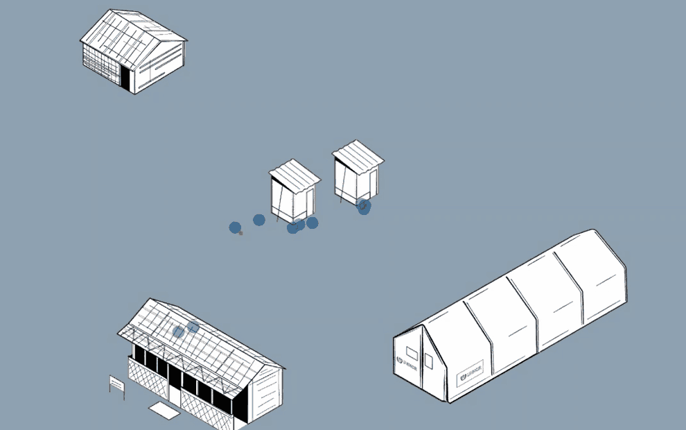 Using computer simulations in refugee settlements