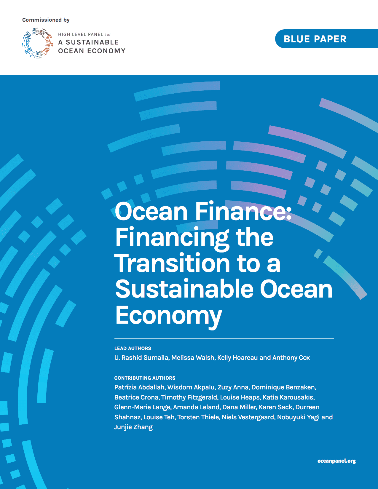 Cover of the report for the blue paper: Ocean Finance